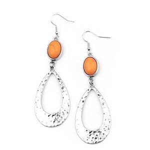 Paparazzi Earring ~ Badlands Baby - Orange